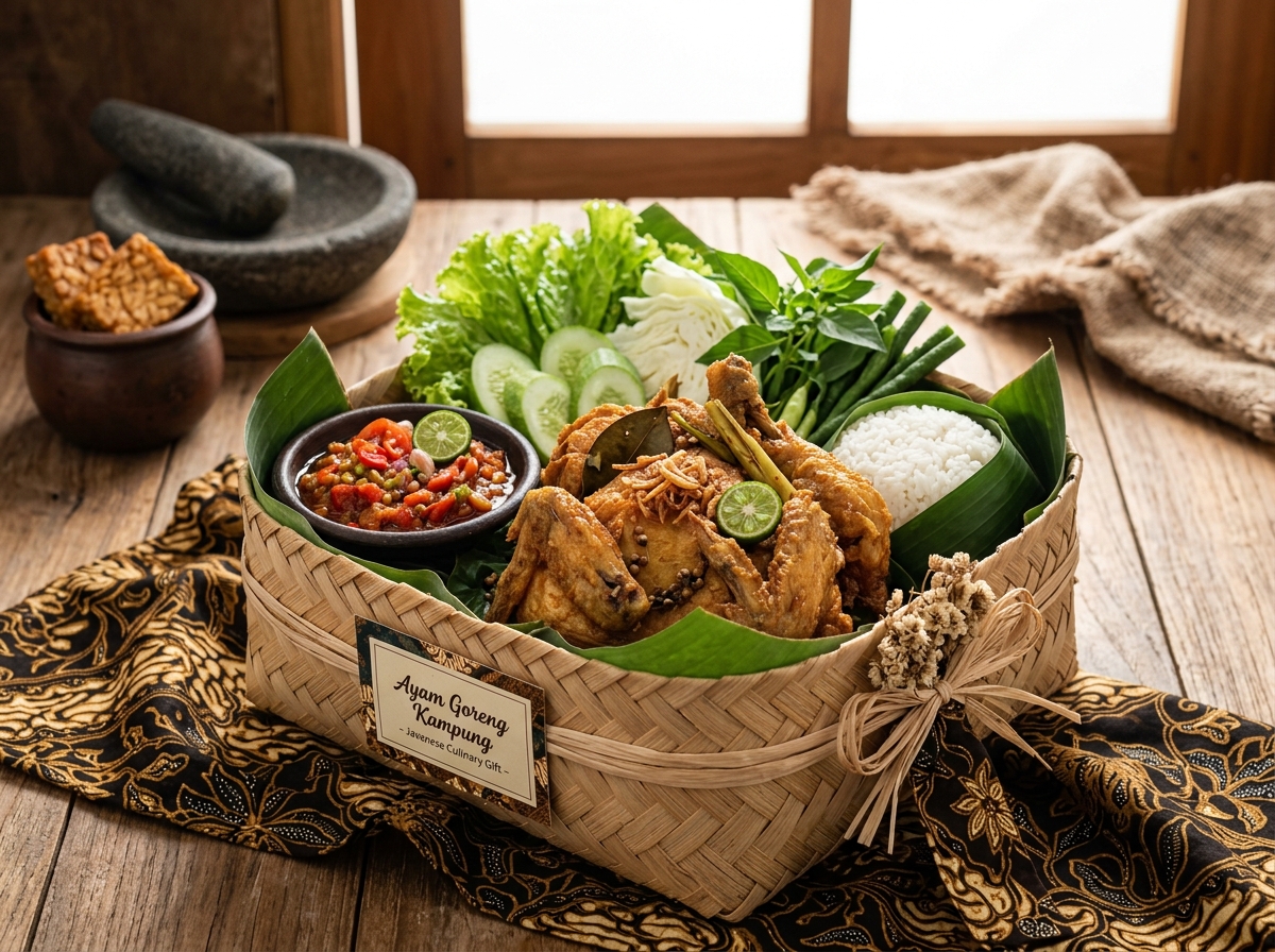 Besek Bambu Hantaran Ayam Bakar Kampung